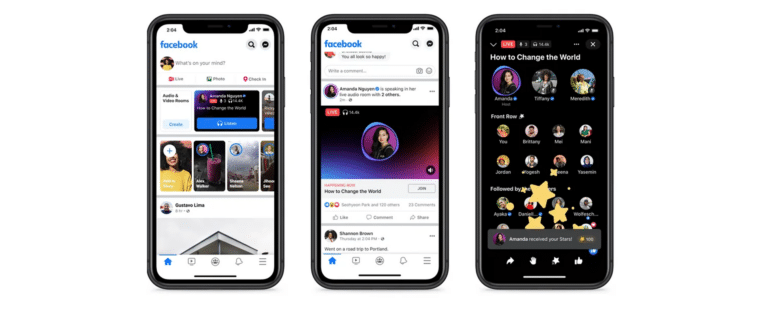 Facebook lança plataforma para concorrer com Clubhouse