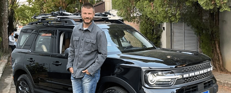 Rodrigo Hilbert é o embaixador do Ford Bronco Sport no Brasil