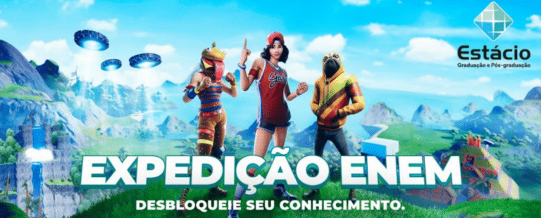 Estácio cria ação em parceria com ENEM no jogo Fortnite
