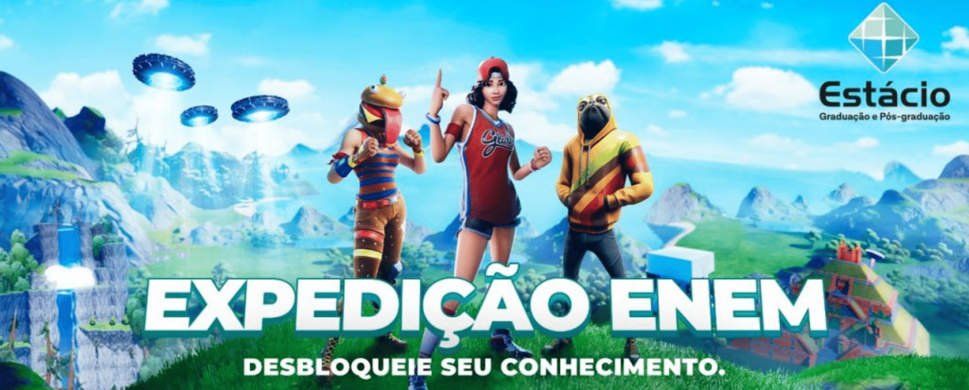 Estácio cria ação em parceria com ENEM no jogo Fortnite - ABRAMARK