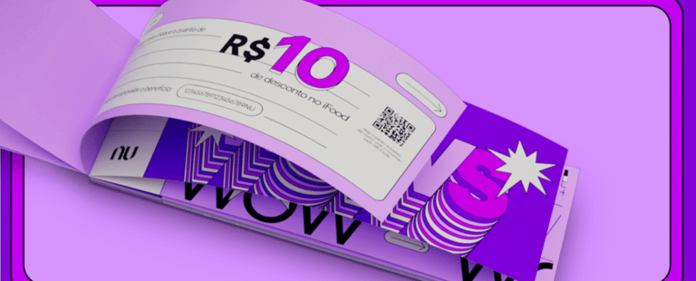Nubank transforma talão de cheques em experiência divertida