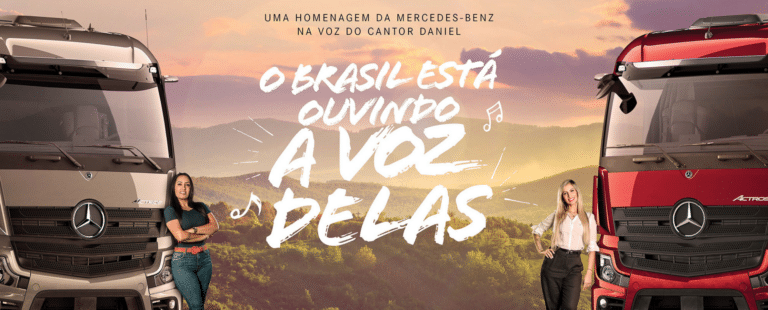 Mercedes-Benz homenageia caminhoneiras e cristais com um jingle e vídeo na voz do cantor Daniel