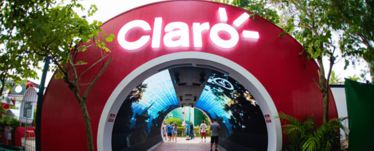 Claro instala túnel imersivo ultra conectado 5G no Rio Open