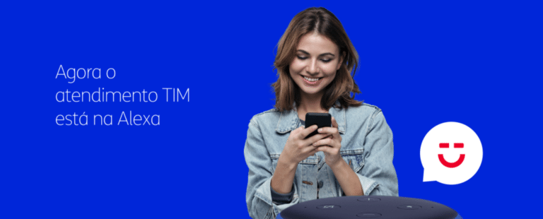 A TIM oferece atendimento pela AI da Amazon, a Alexa