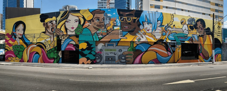Zé Delivery firma parceria com artista paulistana e colore mural representando seus principais valores