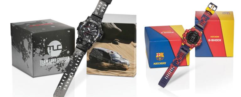 Casio anuncia collabs inéditas com FC Barcelona e equipe de rally do Team Land Cruiser