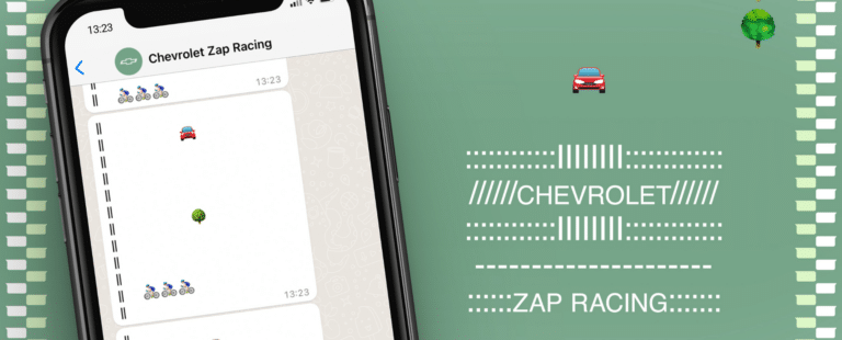 Chevrolet lança jogo no Whatsapp para alertar sobre os perigos de dirigir e digitar ao mesmo tempo