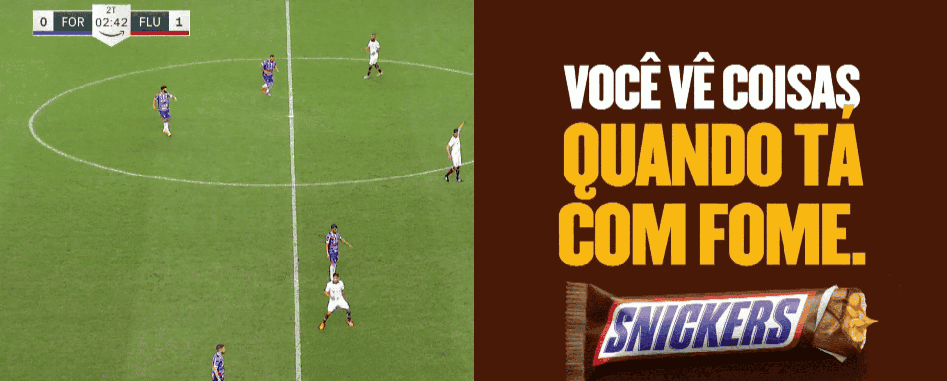 11 a 1? Snickers cria placar absurdo em jogo pela Copa do Brasil