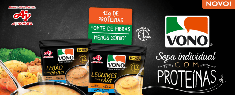 Ajinomoto lança linha VONO® Proteína que contribui para o bom funcionamento do organismo