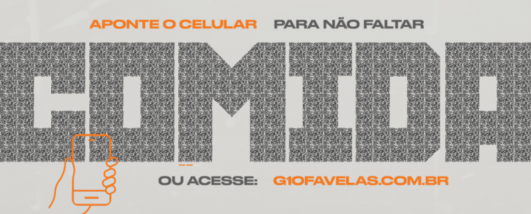 Campanha de combate à fome do G10 Favelas utiliza tecnologia QR Code em expressões simbólicas