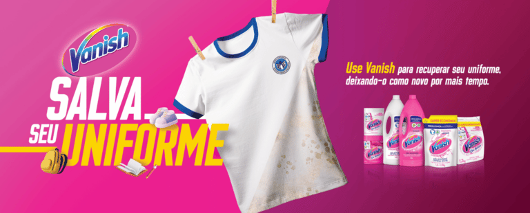Vanish cria Escola Vanish e mostra que salva os uniformes escolares nas redes sociais
