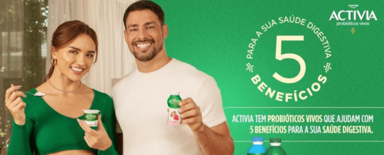 Activia estreia campanha com Cauã Reymond e Rafa Kalimann
