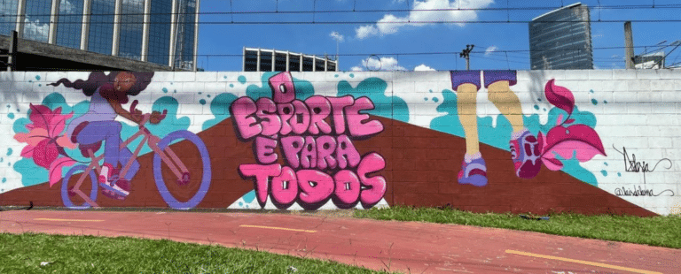 Netshoes leva seu slogan à ciclovia em SP com patrocínio de grafite