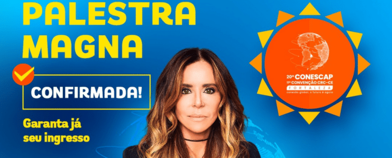 Cristiana Arcangeli fará palestra Magna na 20ª Conescap e 17ª Convenção CRC-CE, em Fortaleza