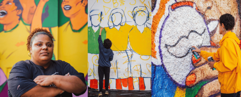 Rappi celebra o início da Copa do Mundo de futebol feminino com murais de quatro grafiteiras em SP e RJ