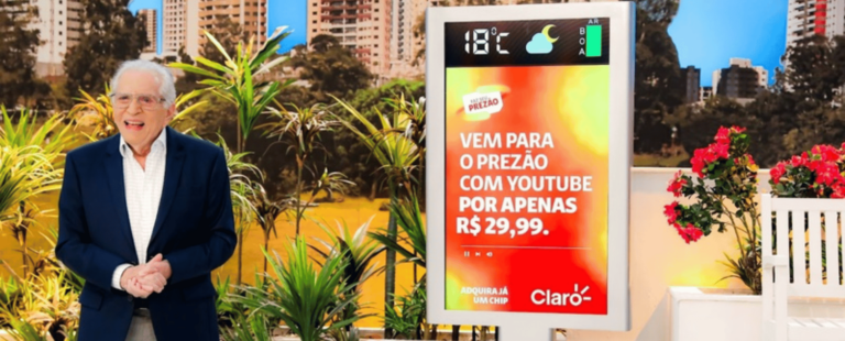 A Praça É Nossa estreia espaço de mídia OOH com ‘Prézão’ da Claro