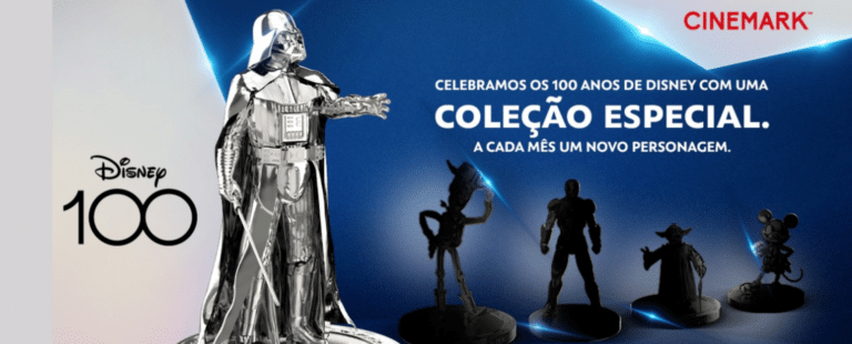 Cinemark comemora 100 anos da Disney com colecionáveis exclusivos