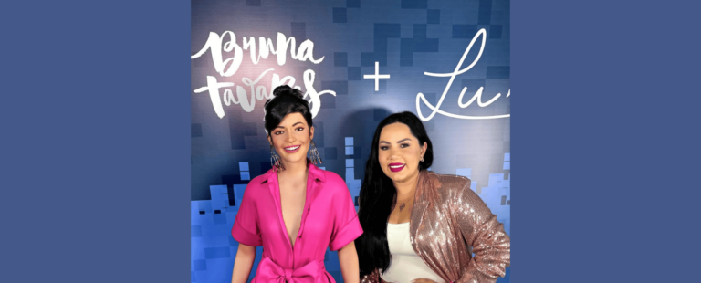 Lu, do Magalu, lança sua primeira collab de maquiagem com Bruna Tavares