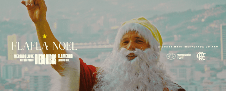 Mercado Livre surpreende torcedores com Diego Ribas de Papai Noel