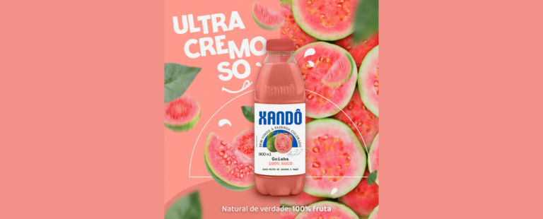 Xandô lança suco de goiaba em campanha de mídia online assinada pela Rino & Partners