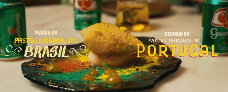 Guaraná Antarctica junta pastel de feira com pastel de natas em Portugal