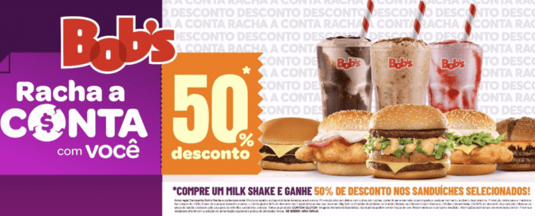 Bob’s vai pagar 50% da conta dos clientes na campanha “Bob’s Racha a Conta Com Você”
