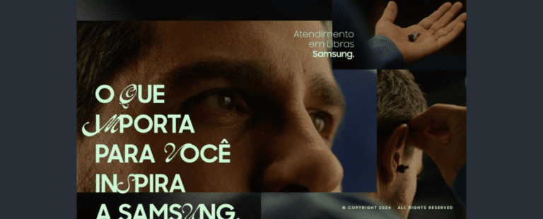 Em nova campanha, Samsung apresenta diferenciais do seu serviço de atendimento em libras