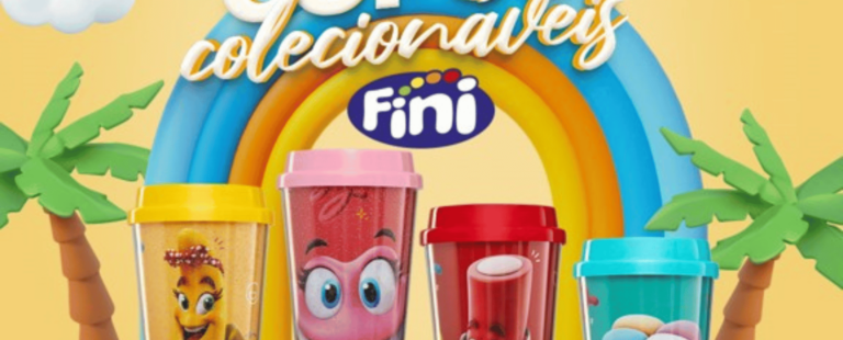 Fini lança linha de copos colecionáveis com personagens icônicos da marca