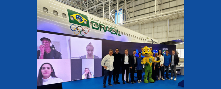 Azul é a companhia aérea oficial do Time Brasil nos Jogos Olímpicos de Paris 2024