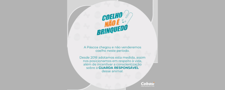 Cobasi Cuida realiza campanha “Coelho Não é Brinquedo” durante a Páscoa