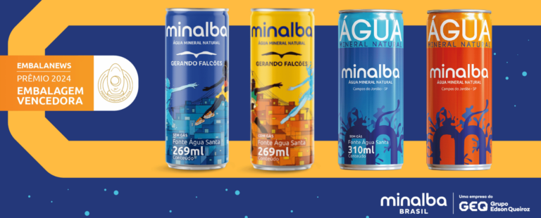 Minalba Brasil vence três categorias do Prêmio EMBANEWS 2024 com o design  e marketing de suas latas de alumínio