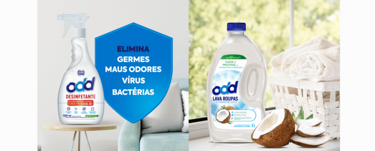 Família ODD, da Limppano, ganha novos produtos: Spray Desinfetante e Lava Roupas de Coco