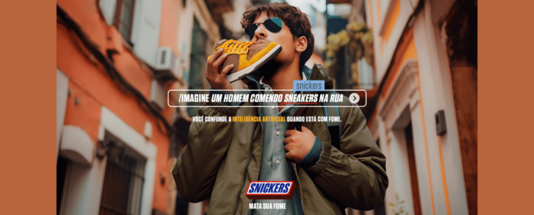 SNICKERS cria campanha missprompting: “Você confunde a inteligência artificial quando está com fome”