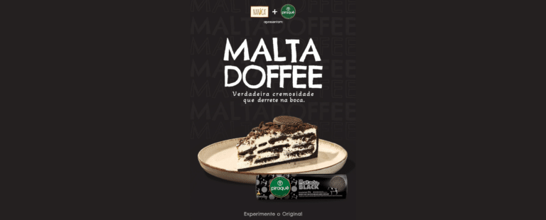 Parceria entre Piraquê e Nanica dá origem à Maltadoffee, Torta de Leite Maltado Black
