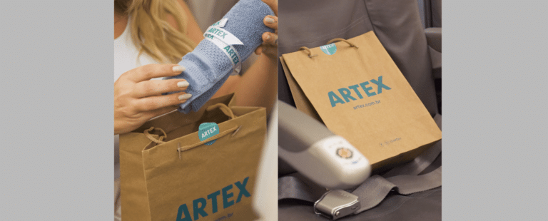 ARTEX faz ativação especial a bordo de voos da Azul