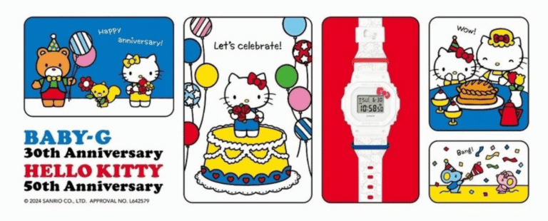 Casio e Hello Kitty celebram 50 anos das marcas com lançamento exclusivo Baby-G