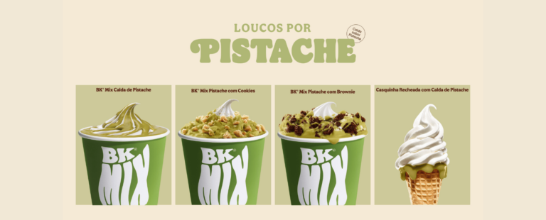 Loucos por Pistache: Burger King® anuncia linha de sobremesas geladas deliciosas e refrescantes