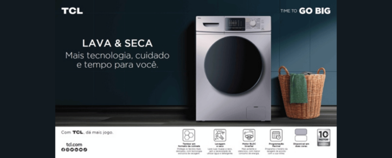 Primeira Lava e Seca da TCL chega ao mercado brasileiro