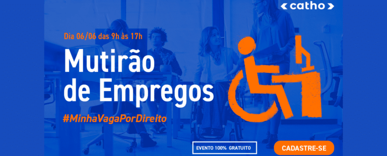 Catho anuncia nova edição presencial do Mutirão de Empregos PCDs em junho