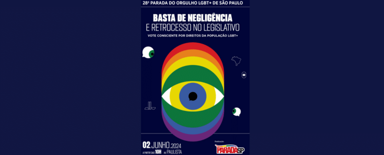 28ª Parada do Orgulho LGBT+ de São Paulo vai ocupar a Avenida Paulista, no dia 2 de junho, com as cores das bandeiras do orgulho e do Brasil
