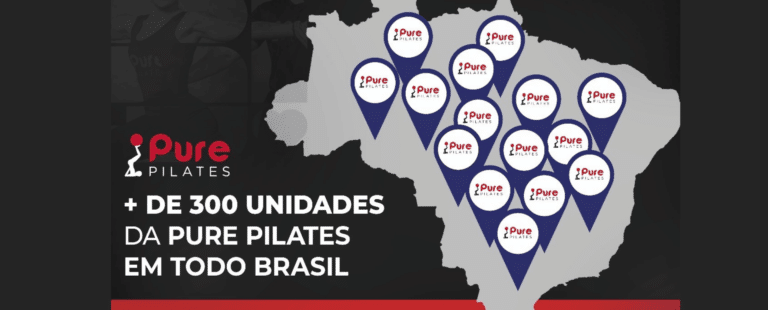 Pure Pilates atinge a marca de mais de 300 unidades pelo Brasil, destacando-se no mercado
