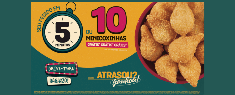 Ragazzo oferece 10 minicoxinhas de graça se atrasar pedido em 5 minutos no drive-thru