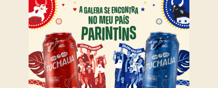 Em comemoração ao Festival de Parintins, Guaraná Tuchaua apresenta campanha em homenagem às torcidas dos Bois Caprichoso e Garantido