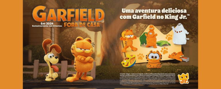 Burger King® e Garfield convidam fãs para uma aventura deliciosa e lançam novos brinquedos no Combo King Jr