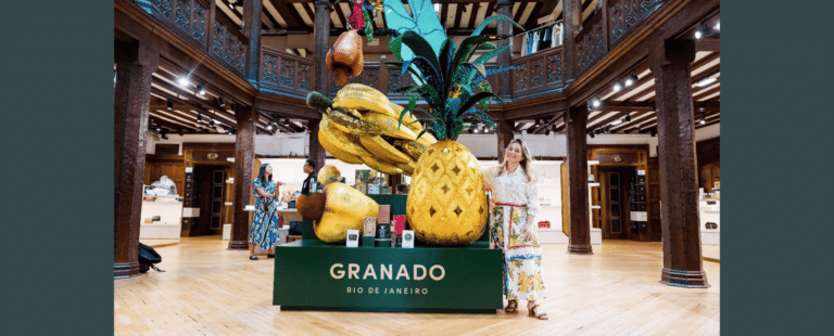 Granado inaugurou instalação no atrium central da Liberty London