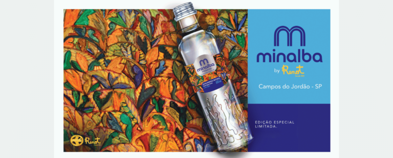 Minalba Premium by Renot: edição limitada de água mineral celebra arte e apoia ONG Ame Campos durante alta temporada de Campos do Jordão