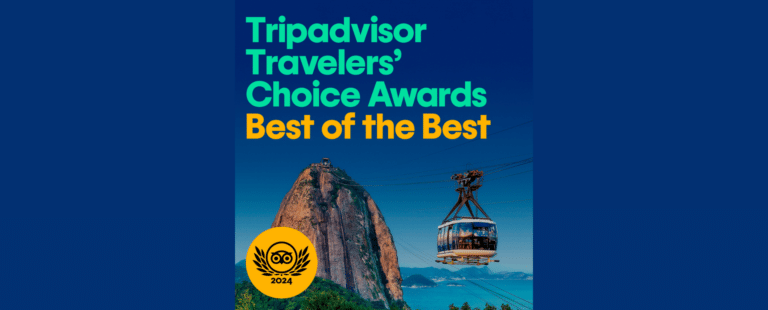 Parque Bondinho Pão de Açúcar® está entre os vencedores Best of the Best 2024 do Tripadvisor Travellers’ Choice® Awards