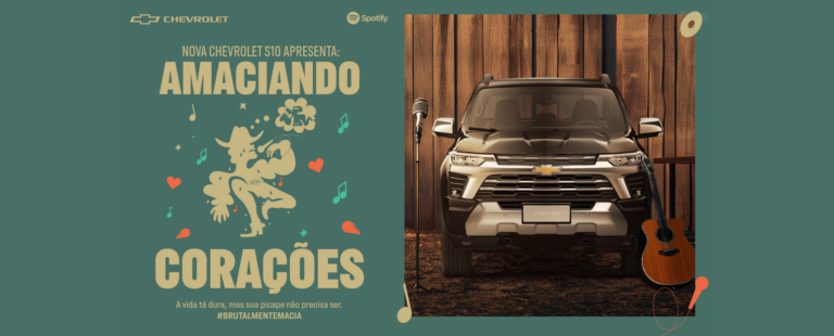 Amaciando Corações: Chevrolet S10 lança scanner da sofrência que contabiliza porcentagem de músicas sertanejas ouvidas