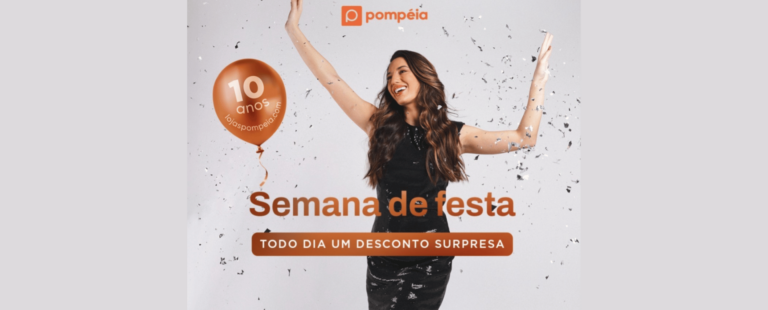 Pompéia comemora 10 anos de e-commerce