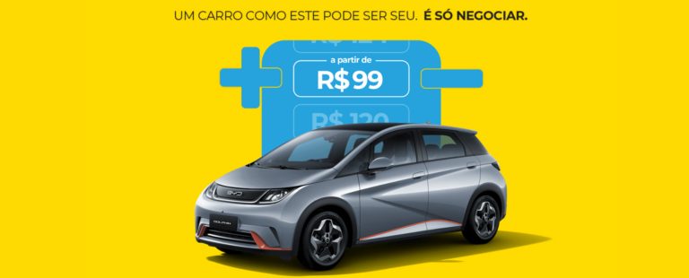99Negocia coloca BYD Dolphin à leilão por R$99 em campanha “O grande negociador”